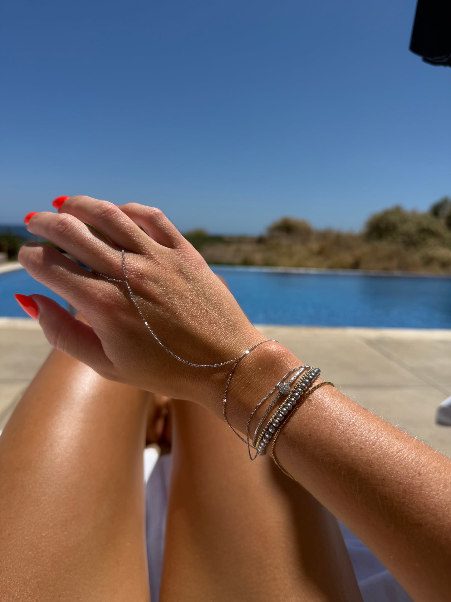 Double Layered Hand Chain
