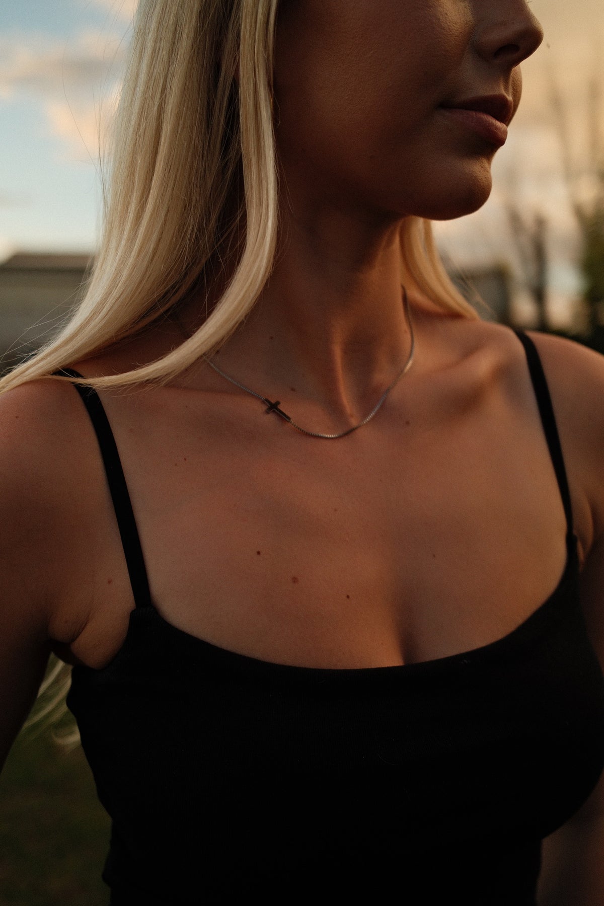 Silver Cross Necklace