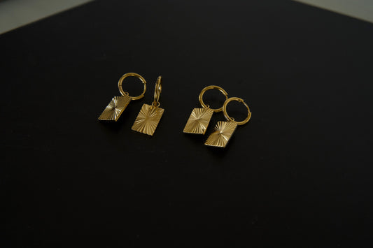 SUN TAG EARRINGS