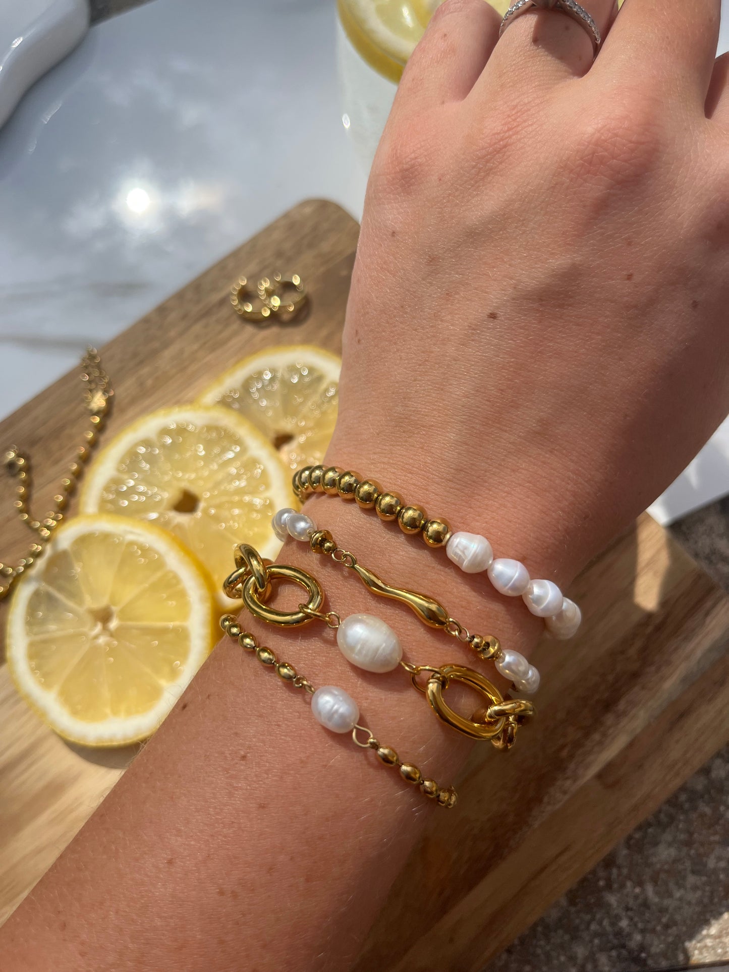 Beaded Pearl Bracelet