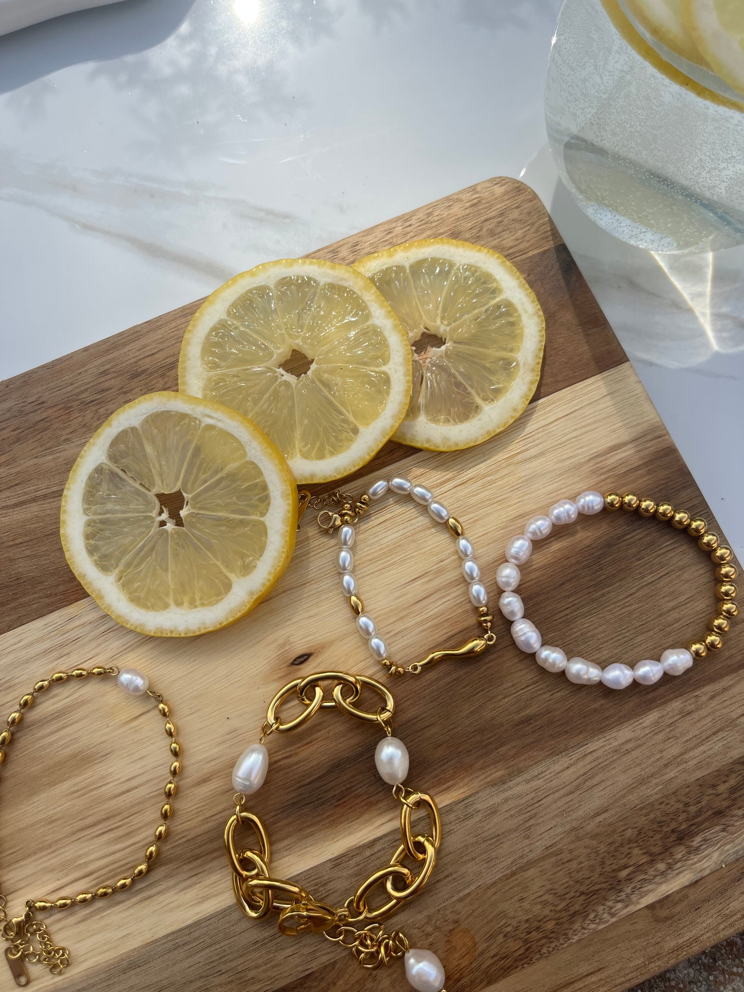 Golden Pearl Bracelet